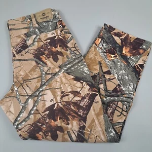 Wrangler Camo Jeans Mens 36x30 Fusion 3D Hunting Pants Double Knee Camp Pants - Picture 1 of 9