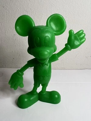 Винтажная пластиковая фигурка Микки Мауса Disney 6 дюймов зеленая - Marx 1971 p - Изображение 1 из 4