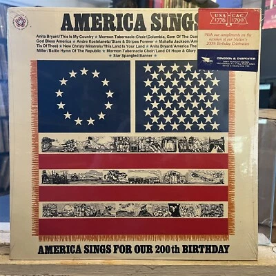 [POP]~SEALED LP~AMERICA SINGS FOR OUR 200th BIRTHDAY~[1975~CBS~Bicentennial~COMP - Image 1 of 2