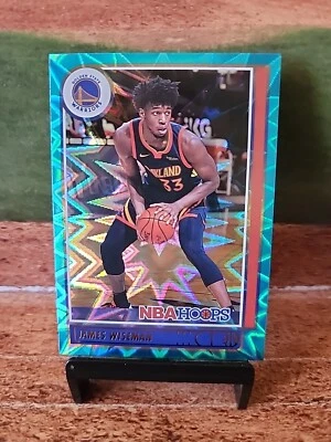 2021-22 Panini NBA Hoops Teal Explosion James Wiseman #58 Golden State Warriors - Image 1 of 2
