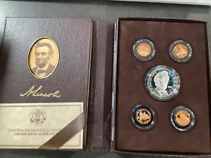2009 Lincoln Coin and Chronicles Proof Set Silver Dollar and 4 Cents E1458 - Picture 1 of 8