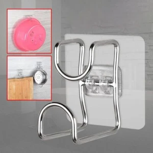 Self-Adhesive Washbasin Storage Hooks Transparent Hook Kitchen Storage - Picture 1 of 8
