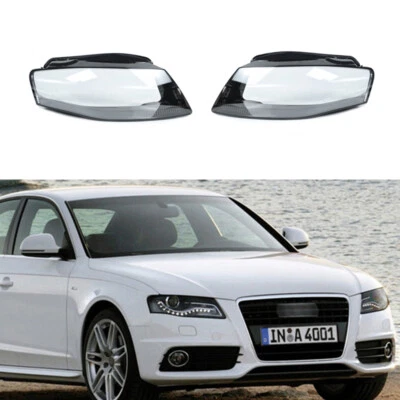 Cubierta de lente transparente para faros laterales diestros y diestros reemplazo para Audi A4 2009-2012  Foto 1 de 4