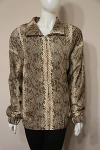 A.D.S Brand (American Designer Style) Faux Snakeskin Print Womens Plus Jacket 3x - Picture 1 of 4