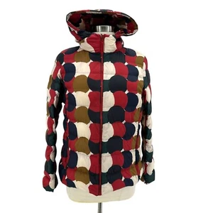 Marimekko Uniqlo Womens Large Coat Ultra Light Down Puffer Quilted Multicolor - Picture 1 of 11
