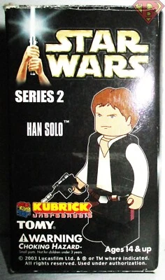 HAN SOLO Star Wars A New Hope Medicom Tomy Kubrick 2" inch Figure Series 2 2003 - Image 1 of 4