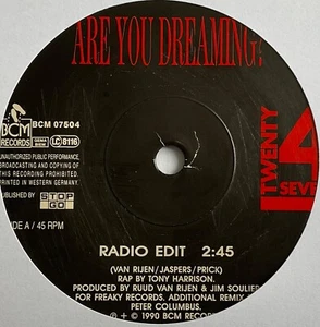 Twenty 4 Seven - Are You Dreamin? - 7" Vinyl Single - Picture 1 of 3