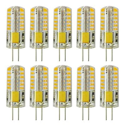 RAYHOO 10pcs G4 LED Bulbs JC Bi-Pin Base Light Bulbs 3W AC/DC 12V 20W-30W T3 ... - Image 1 of 4