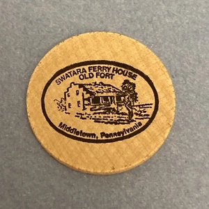 1976 Middletown, PA Arts & Crafts Fair Wooden Nickel - VTG Token Pennsylvania #3 - Picture 1 of 5