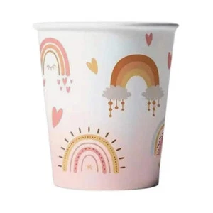 Boho Rainbow Paper Cups 266ml 10pk - Picture 1 of 1