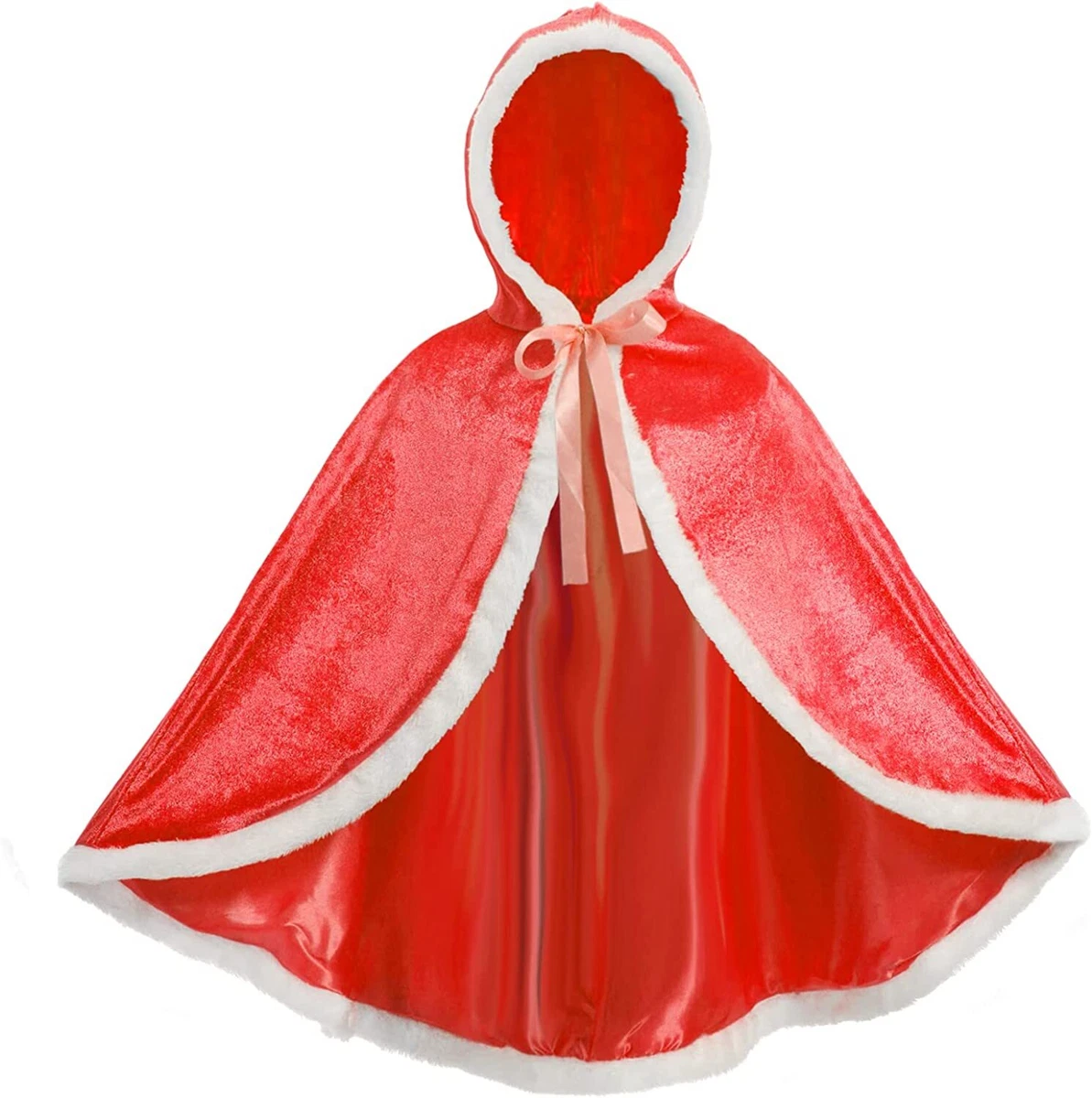 Viving Costumes Cape For Girls – Red Cloak | High Density Textile Fabric For Dress-Up & Cosplay