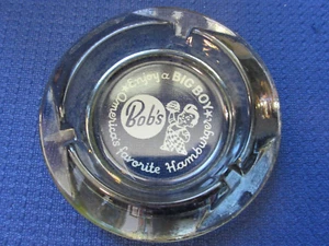 Vintage Bob’s Big Boy Smoky Glass Ashtray - Picture 1 of 4