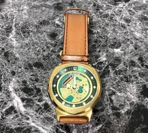 BULOVA ACCUTRON II 97A110 Spaceview Gold Lünette Quarz Herrenuhr von JP - Bild 1 von 6