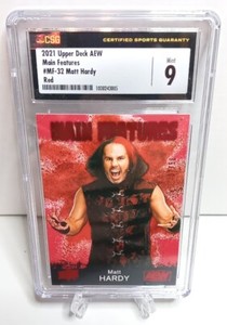 Matt Hardy 2021 Upper Deck AEW CSG 9 #MF-32 WWE WRESTLING WWF The Hardy Boys RED