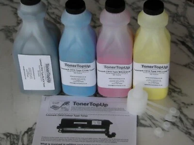 Rainbow Pack Toner Refills IBM Infoprint Color 1228 1357 1567n 53P9396 93 94 95 - Image 1 of 2