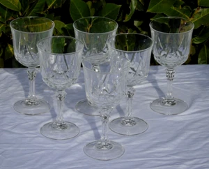 Service de 6 verres à eau en cristal d'Arques modèle Auteuil (Prix pour 6 verres - Imagen 1 de 2