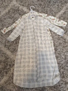 Baby Boy Hudson Bay Zip Up Sleeping Bag Pajamas 12-18 Months - Picture 1 of 4