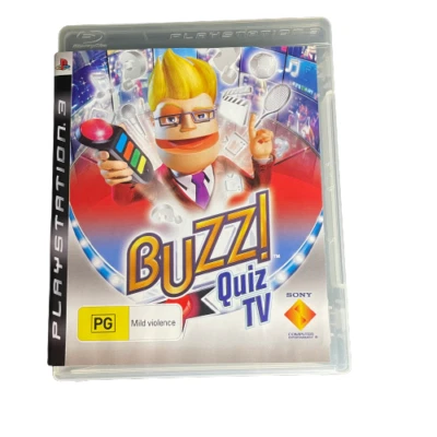 Buzz!: Quiz TV | Sony Playstation 3 PS3 PAL game + Manual Included | Au Seller - Image 1 of 4