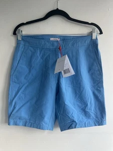 Orlebar Brown Ladies Shiba Shorts In Riviera Blue Size UK 8 New BNWT - Picture 1 of 9