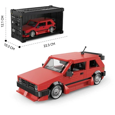 Technical VW Golf MK2 MOC PB8839 Building Kit Speed Car Model DIY Gift for Kids - Image 1 of 4