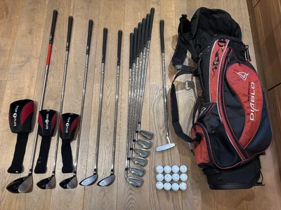 Mens RH Top Flite HCT Tour Full Golf Clubs Set + Callaway Golf Stand Bag - Image 1 of 4