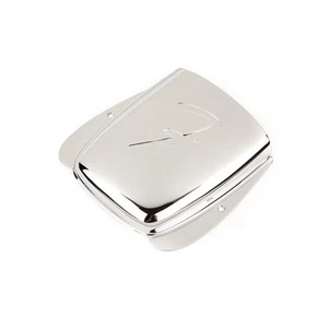 Fender Vintage Style Jazz Bass Bridge Cover "F" Logo in Chrome - Picture 1 of 1