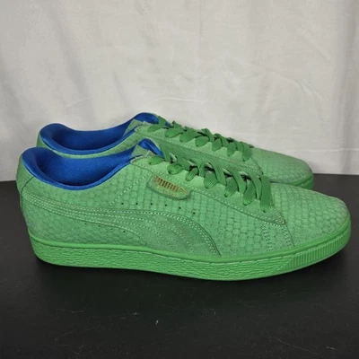 Puma Classics Sneakers Mens 9.5 Archive Green Textured Suede 1968 Heritage Low - Image 1 of 4
