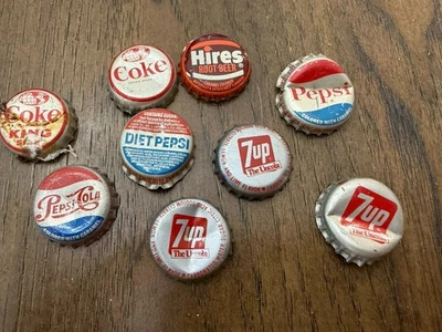 Lote de tapas de botellas de refresco vintage - Pepsi, Coca-Cola, 7-up, contrata moneda antigua Fallout Foto 1 de 4