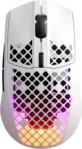 SteelSeries Aerox 3 Wireless - Holey RGB Gaming Mouse - White  - Picture 1 of 10