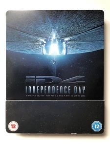 Independence Day (1996, Blu-ray) UK Steelbook 20th Anniversary, GREAT CONDITION - Picture 1 of 10