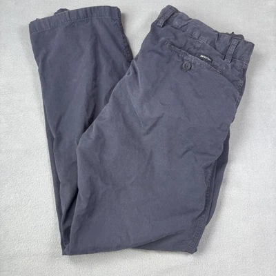 Pantalones Mason's Para Hombre 34x32 Azul Marino 100% Algodón Informales Pierna Recta Italia Foto 1 de 4