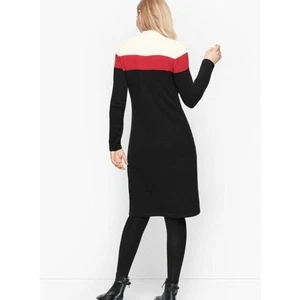VESTIDO SUÉTER TALBOTS CUELLO FALSO BLOQUES DE COLORES talla mediana ¡¡¡¡NUEVO!!!!! - Imagen 1 de 5