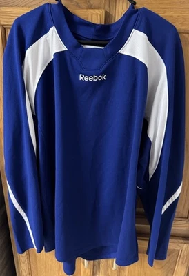Спортивная хоккейная футболка Reebok 20P00 для взрослых большая синяя винтажный стиль НХЛ - Изображение 1 из 3