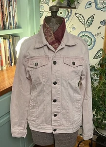 Chaqueta de mezclilla rosa claro carbono - pequeña - Imagen 1 de 10