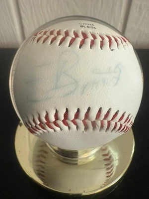 EDDIE BONINE DETROIT TIGERS  AUTO SIGNED BASEBALL NO COA 100% GENUINE PHIL 4:7 - Image 1 of 4