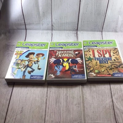 Leapster Leap Frog Learning Game Lot Toy Story 3 Marvel I Spy - Image 1 of 4