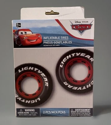 Disney Pixar Cars Lightyear McQueen Inflatable Tires Kids Party Favors 2pcs NEW - Image 1 of 4
