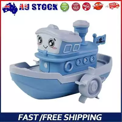 Cartoon Ship Wind Up Clockwork Boat Toy Kids Baby Bath Water Educational Toys -a • 9.49$
