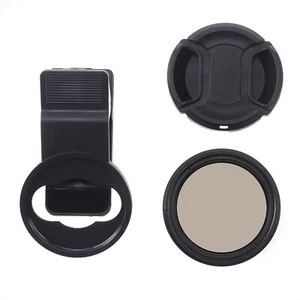 Plastic 37mm Clip-On Camera Lens Variable ND Filter Neutral Density ND2-ND400 - Picture 1 of 11