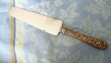 S Kirk & Son Repousse Sterling Silver Handle Stainless Blade Cake Knife Server