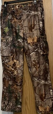 Realtree Microban Scent Control soft Shell  cargo camo pants boys XL - Image 1 of 4