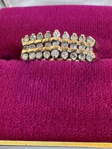 2 Ct Round Cut Lab Created Diamond Vintage Band Ring 14K Yellow Gold Plated - Picture 1 of 4