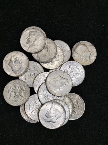 1965-1969 Kennedy Half Dollar FULL ROLL 40% SILVER - 20 Coins Cover