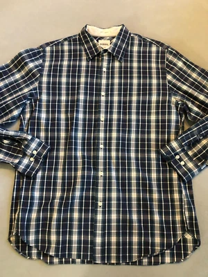 Fossil Shirt Men's Large Classic Fit Plaid Button Down Cotton Long Sleeve - Image 1 of 4