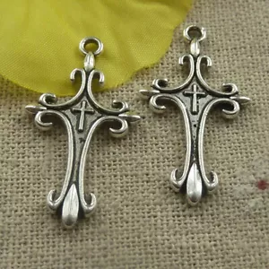 Envío Gratuito 128 piezas Colgante Cruz Tibetana Plata 32x18x1.5mm L-4467 - Imagen 1 de 4