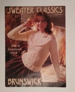 Sweater Classics Brunswick volume 834 9 Designs Knitting Leaflet - Picture 1 of 8