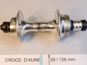Cubo trasero Campagnolo Croce D'Aune SFQR 28/126 mm (menos QR) - La heroica de lote antiguo - Imagen 1 de 4