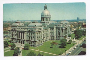INDIANA STATE HOUSE, INDIANAPOLIS , MINT PC ABOUT 1960    - Picture 1 of 2