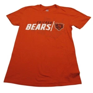 Chicago Bears Shirt Mens Small Majestic Orange Graphic Print Cotton Short Sleeve - Picture 1 of 7