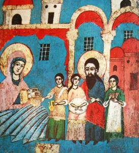 1976 Orthodox Icon Print Nativity of The Virgin - Picture 1 of 6